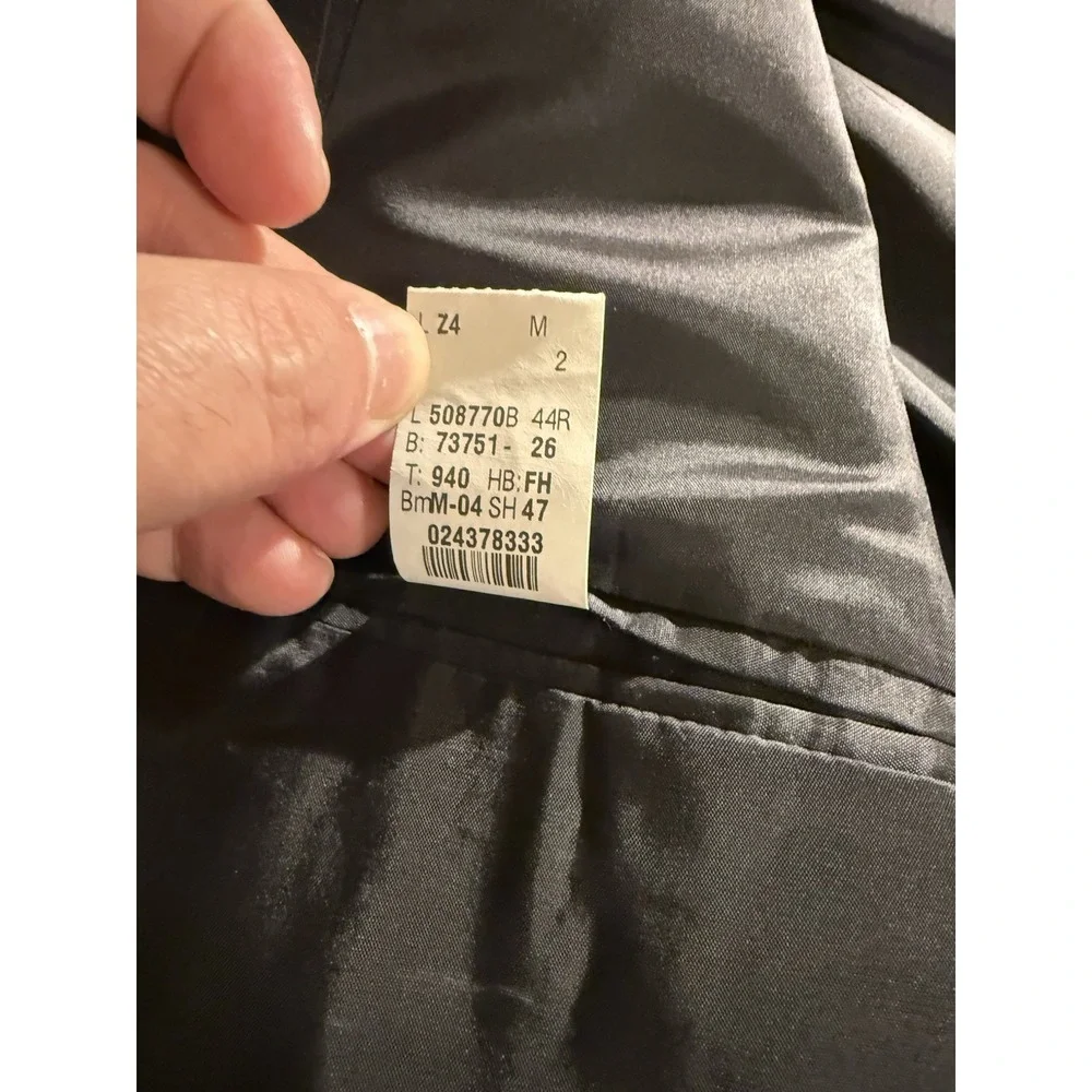 Lauren Ralph Lauren Men's 44R Gray Pinstripe Wool Cashmere Sport‎ Coat Blazer